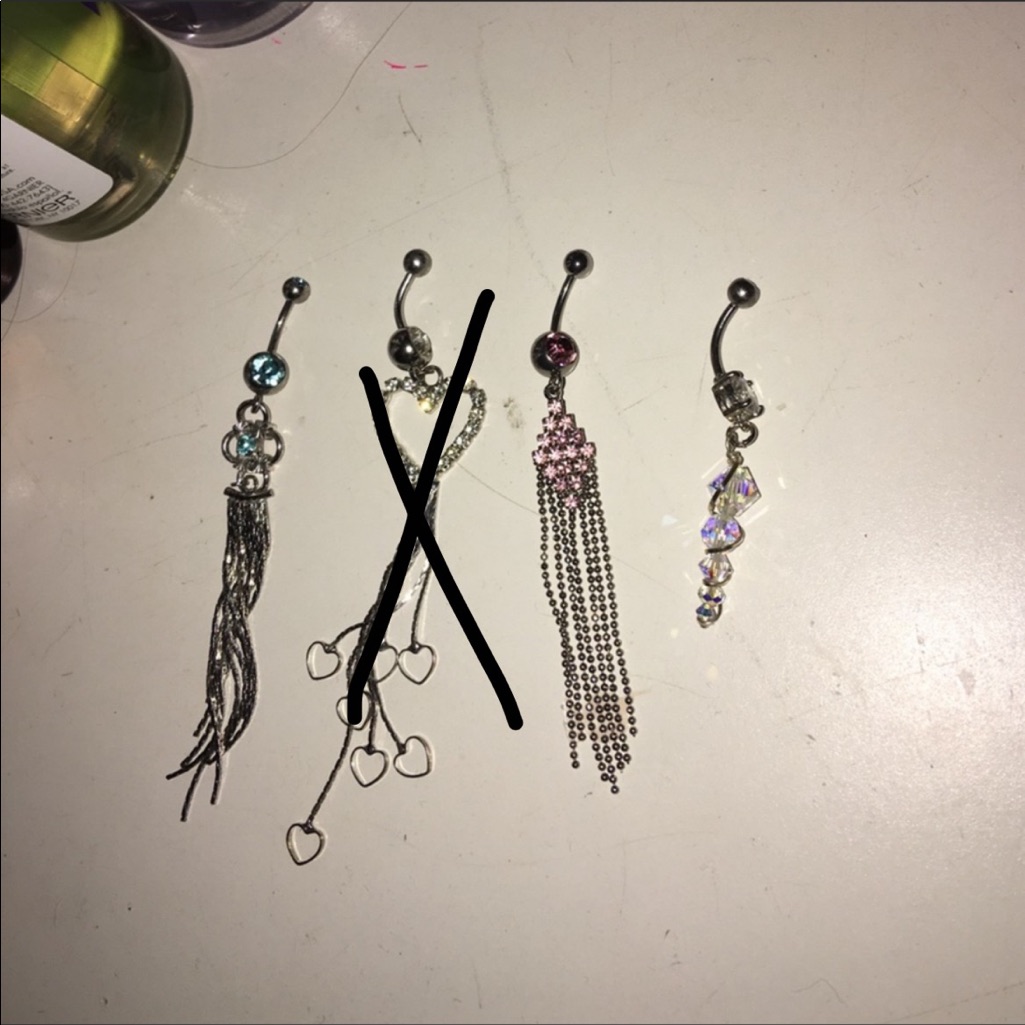 Belly Button Rings 5 Each
